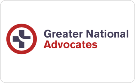 Greater National Advocates logo on black background